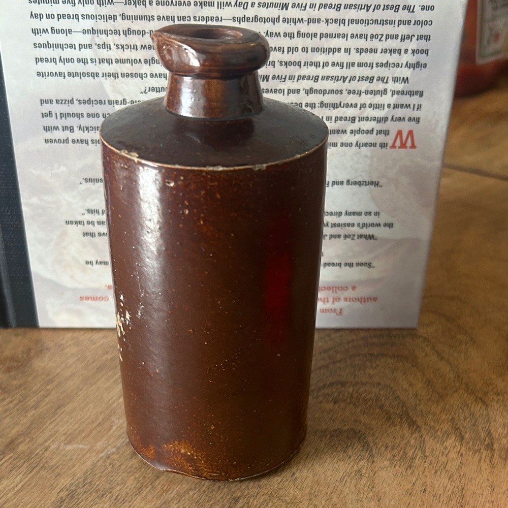 Doulton Lambeth Vintage Brown Ceramic Bottle